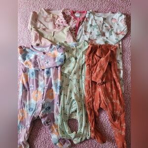 Footed Sleeper Lot Sized 6-9 Months